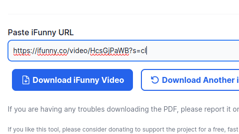 How to paste iFunny video URL