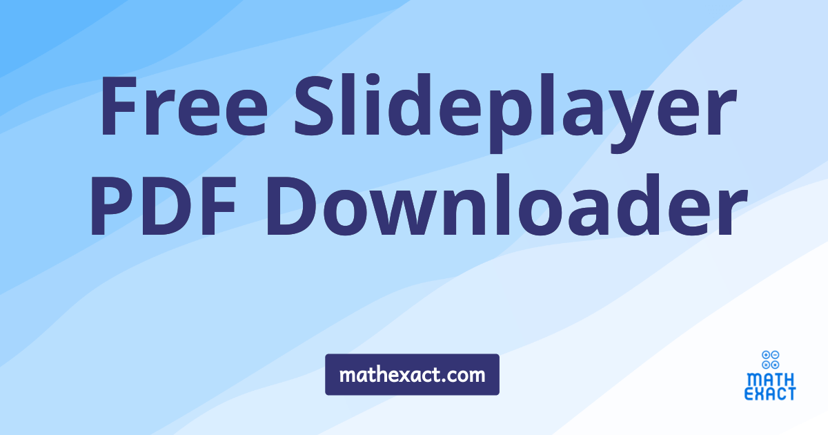 Slideplayer Downloader Chrome